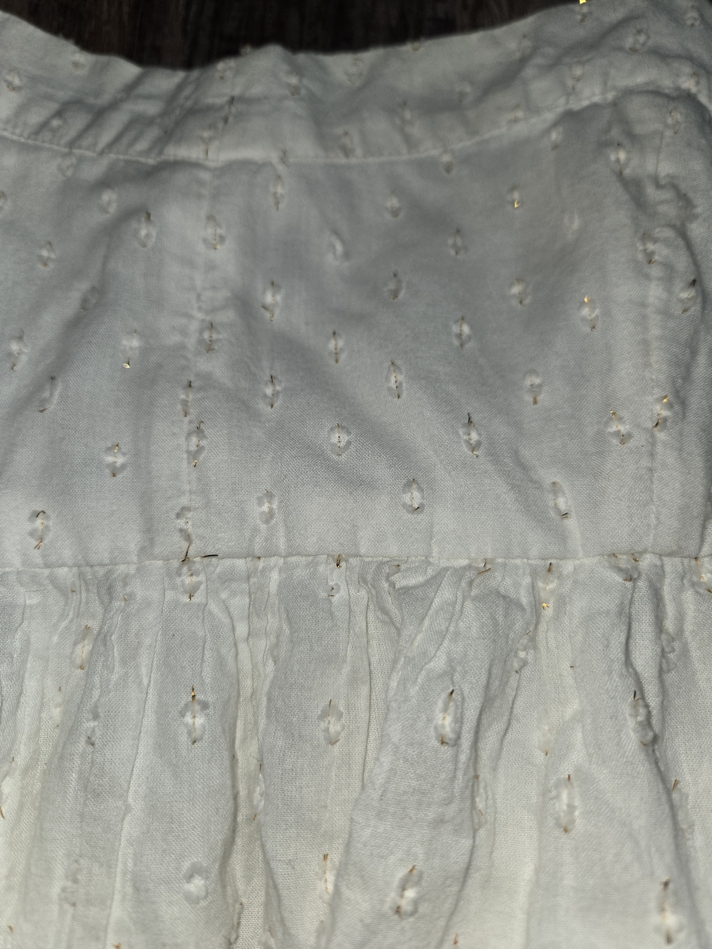 American Eagle Outfitters White Eyelet Mini Dress - Picture 4 of 7